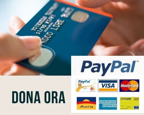 dona ora con carta di credito o paypal